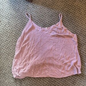 Women's Pink Ribbed Tank Top